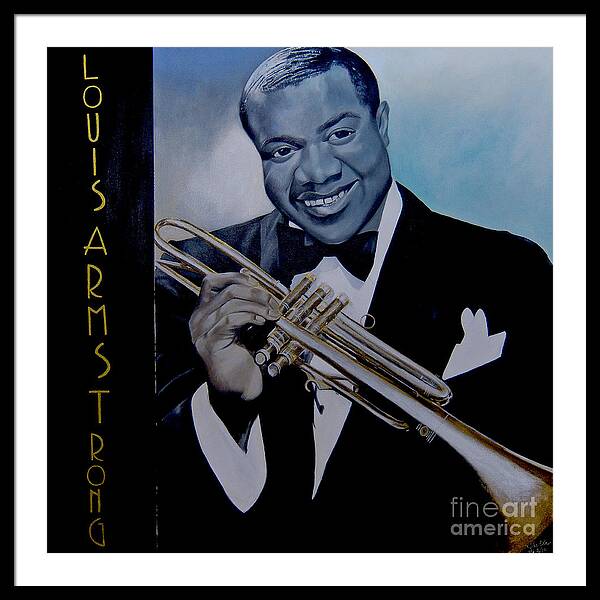 Louis Armstrong - JAZZ 'n' BLUE series Art Print
