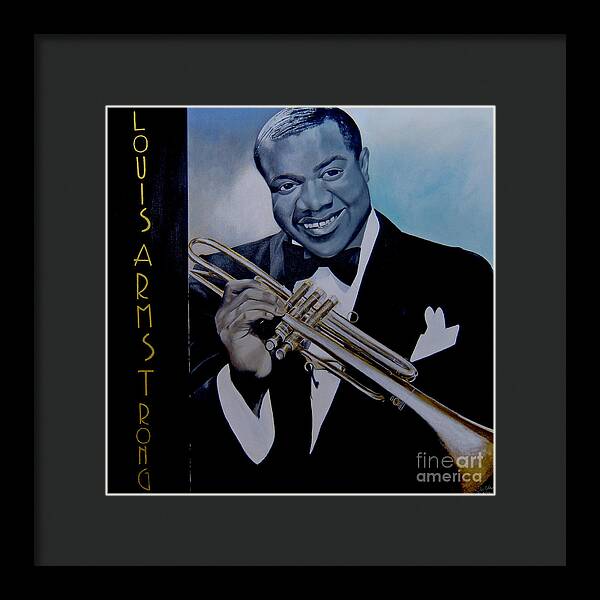 Louis Armstrong - JAZZ 'n' BLUE series Art Print