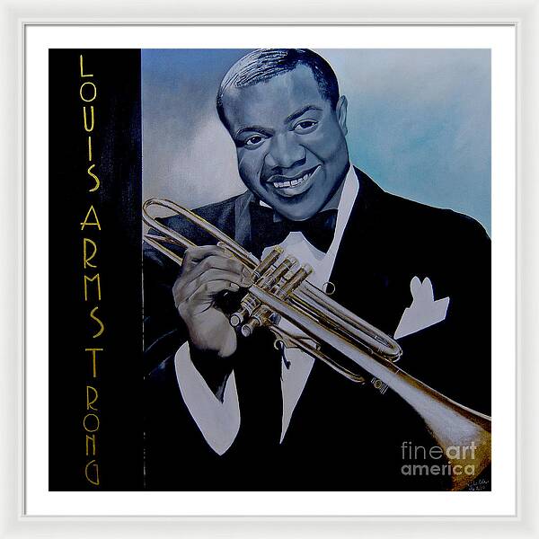 Louis Armstrong - JAZZ 'n' BLUE series Art Print