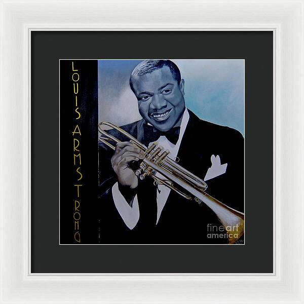 Louis Armstrong - JAZZ 'n' BLUE series Art Print