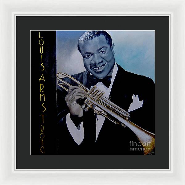 Louis Armstrong - JAZZ 'n' BLUE series Art Print