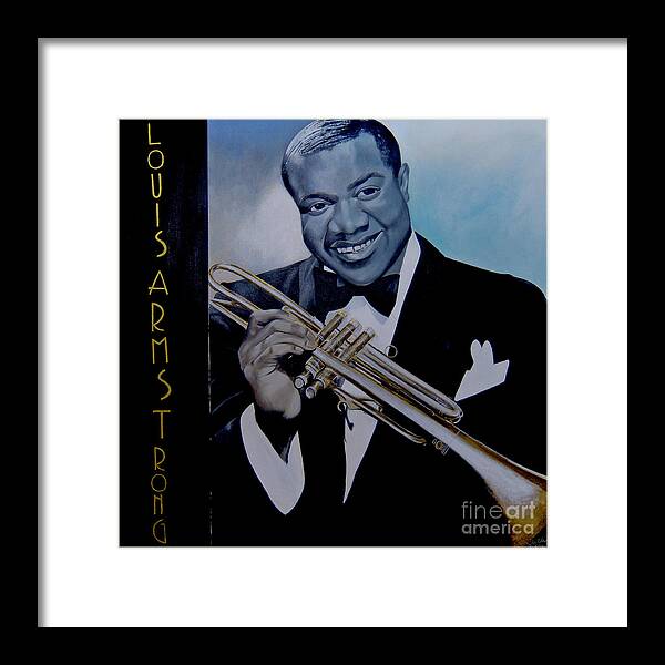 Louis Armstrong - JAZZ 'n' BLUE series Art Print