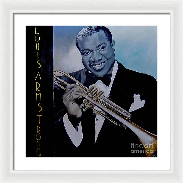 Louis Armstrong - JAZZ 'n' BLUE series Art Print