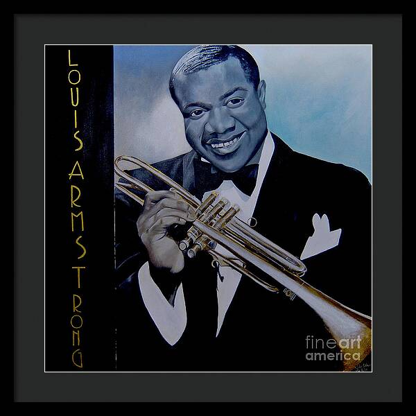 Louis Armstrong - JAZZ 'n' BLUE series Art Print