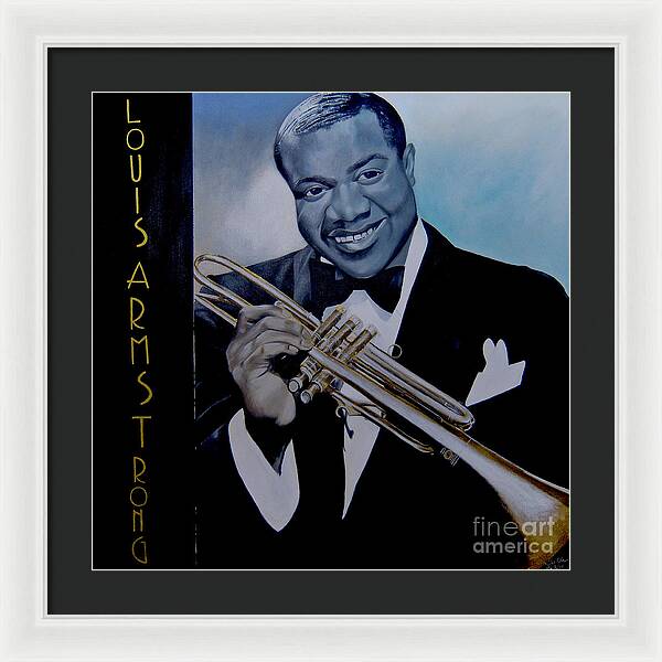 Louis Armstrong - JAZZ 'n' BLUE series Art Print