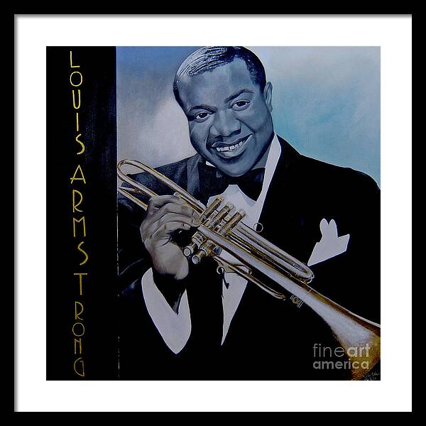 Louis Armstrong - JAZZ 'n' BLUE series Art Print