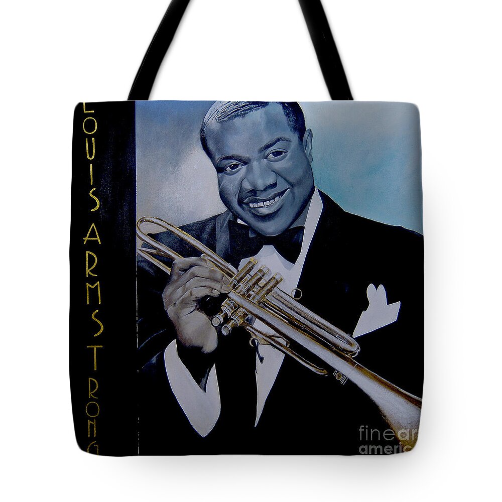 Louis Armstrong Black Handle Book Bag - LG