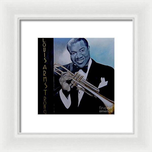 Louis Armstrong - JAZZ 'n' BLUE series Art Print