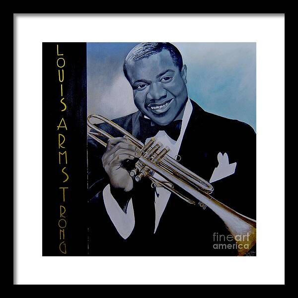 Louis Armstrong - JAZZ 'n' BLUE series Art Print