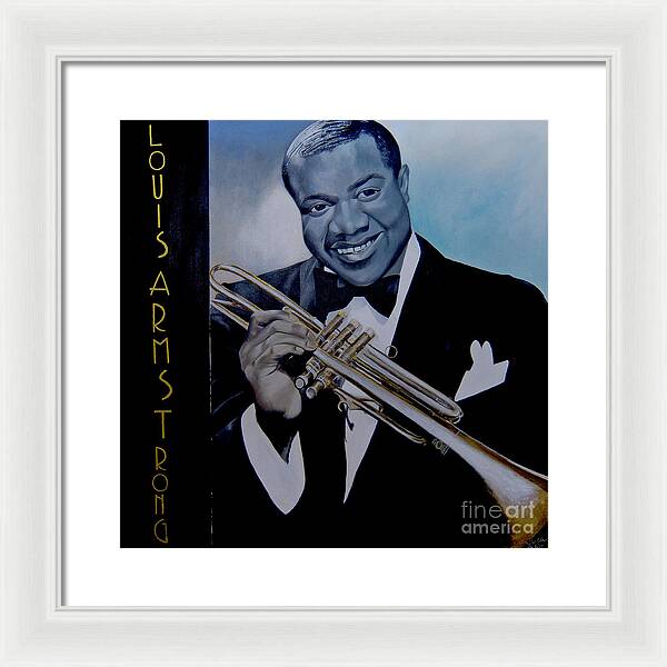 Louis Armstrong - JAZZ 'n' BLUE series Art Print