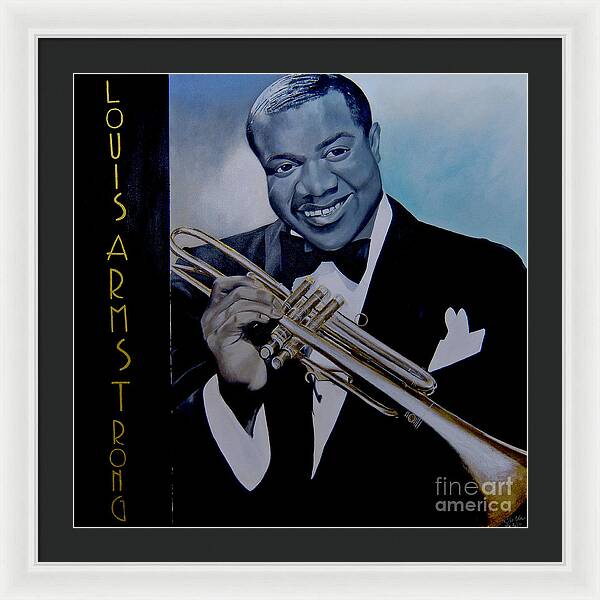 Louis Armstrong Art Print with Archival Matte Paper