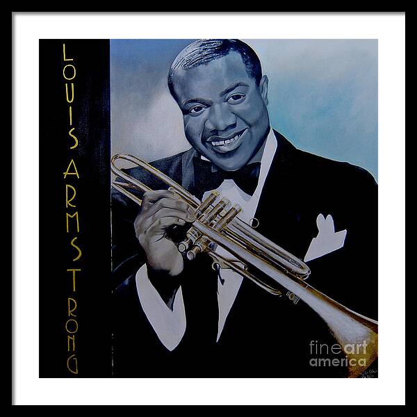 Louis Armstrong - JAZZ 'n' BLUE series Art Print