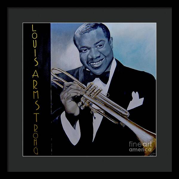 Louis Armstrong - JAZZ 'n' BLUE series Art Print