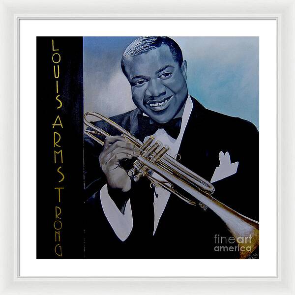 Louis Armstrong - JAZZ 'n' BLUE series Art Print