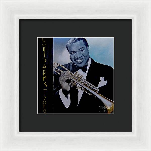 Louis Armstrong - JAZZ 'n' BLUE series Art Print