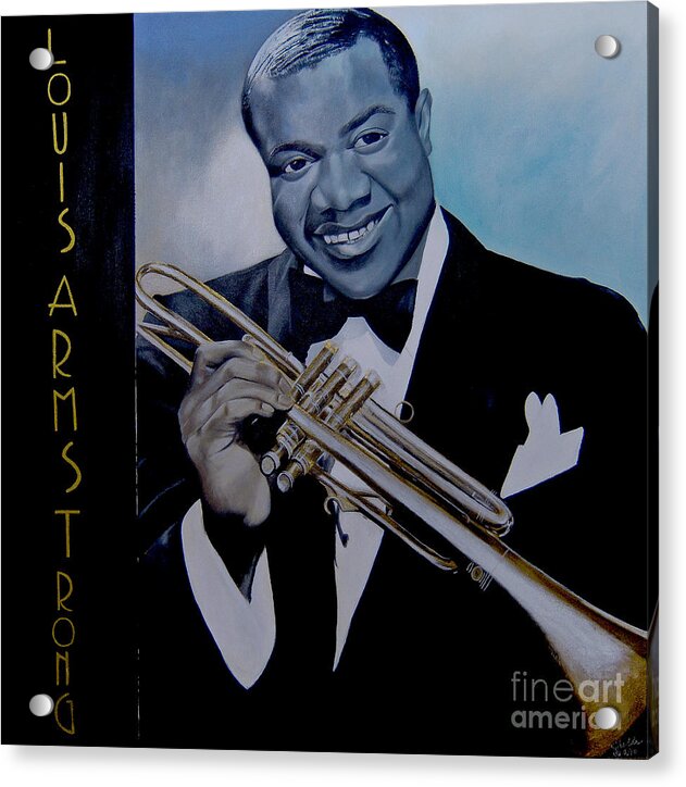 Louis Armstrong - JAZZ 'n' BLUE series Art Print