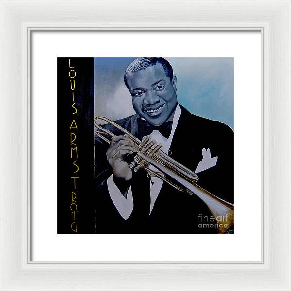 Louis Armstrong - JAZZ 'n' BLUE series Art Print