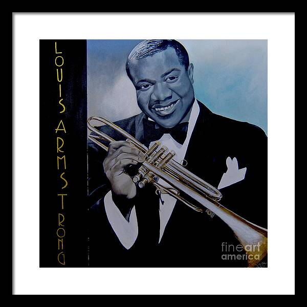 Louis Armstrong - JAZZ 'n' BLUE series Art Print