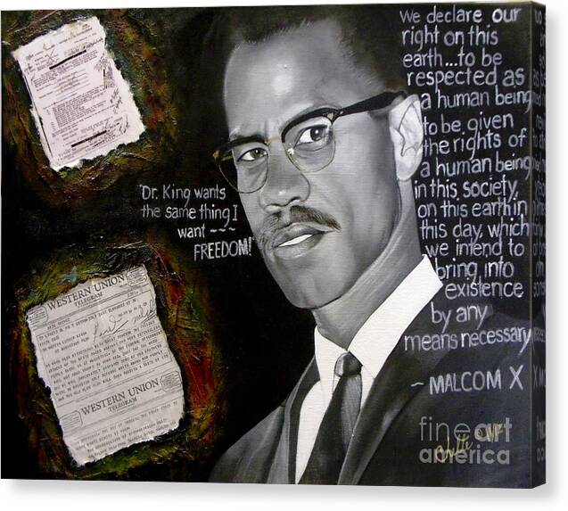 Malcom X - Canvas Print
