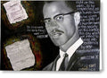 Malcom X - Greeting Card