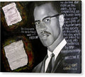 Malcom X - Acrylic Print
