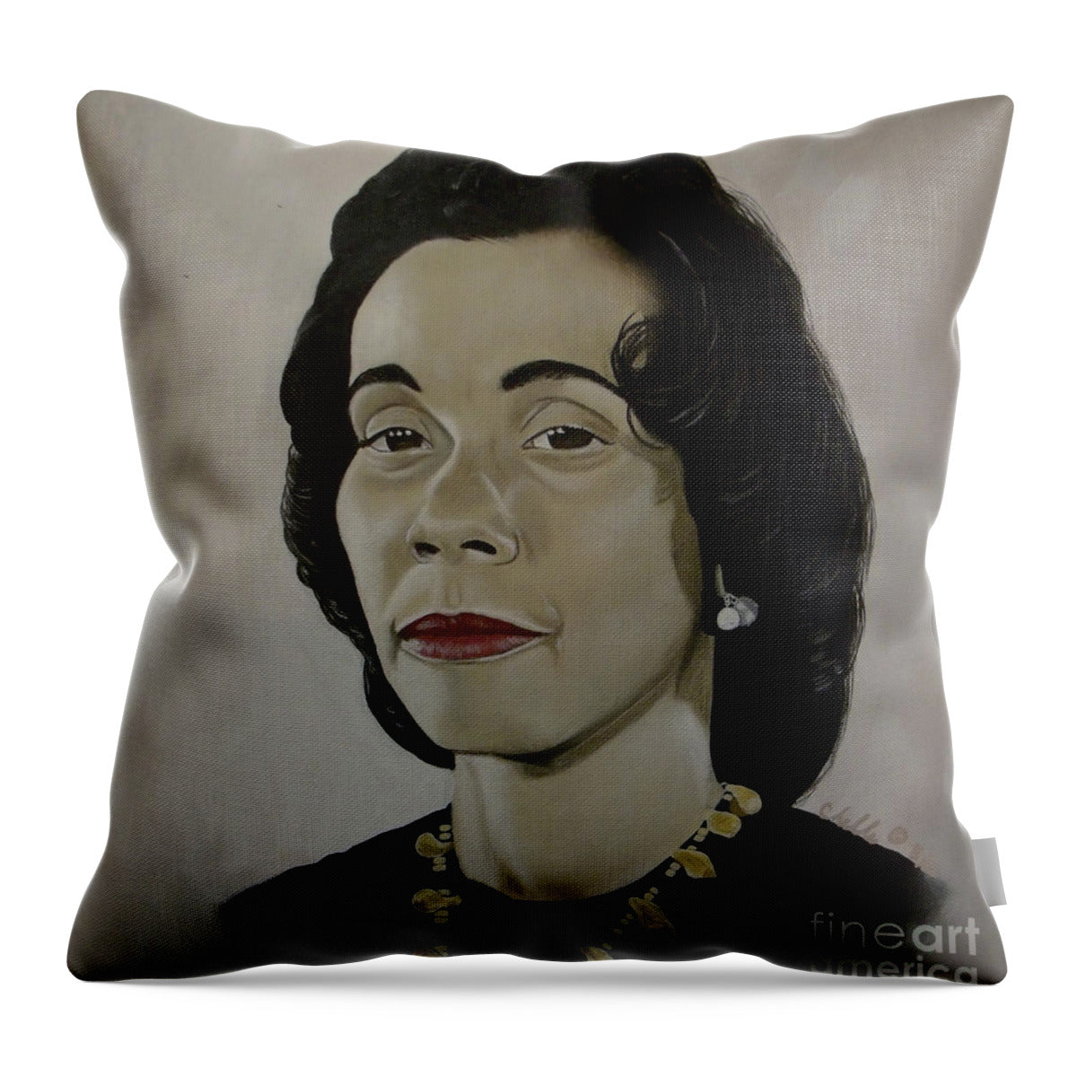 Mrs. Coretta Scott King - Throw Pillow
