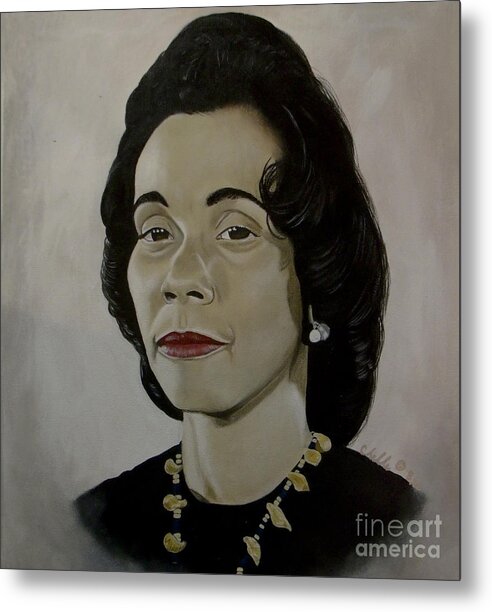 Mrs. Coretta Scott King - Metal Print
