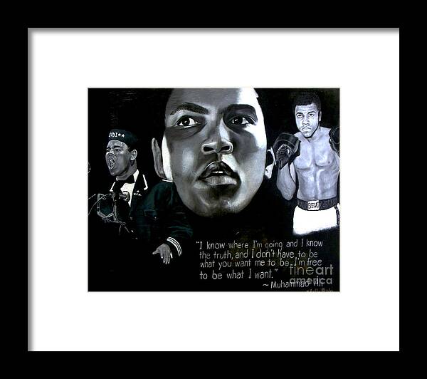 Muhammad Ali - Framed Print
