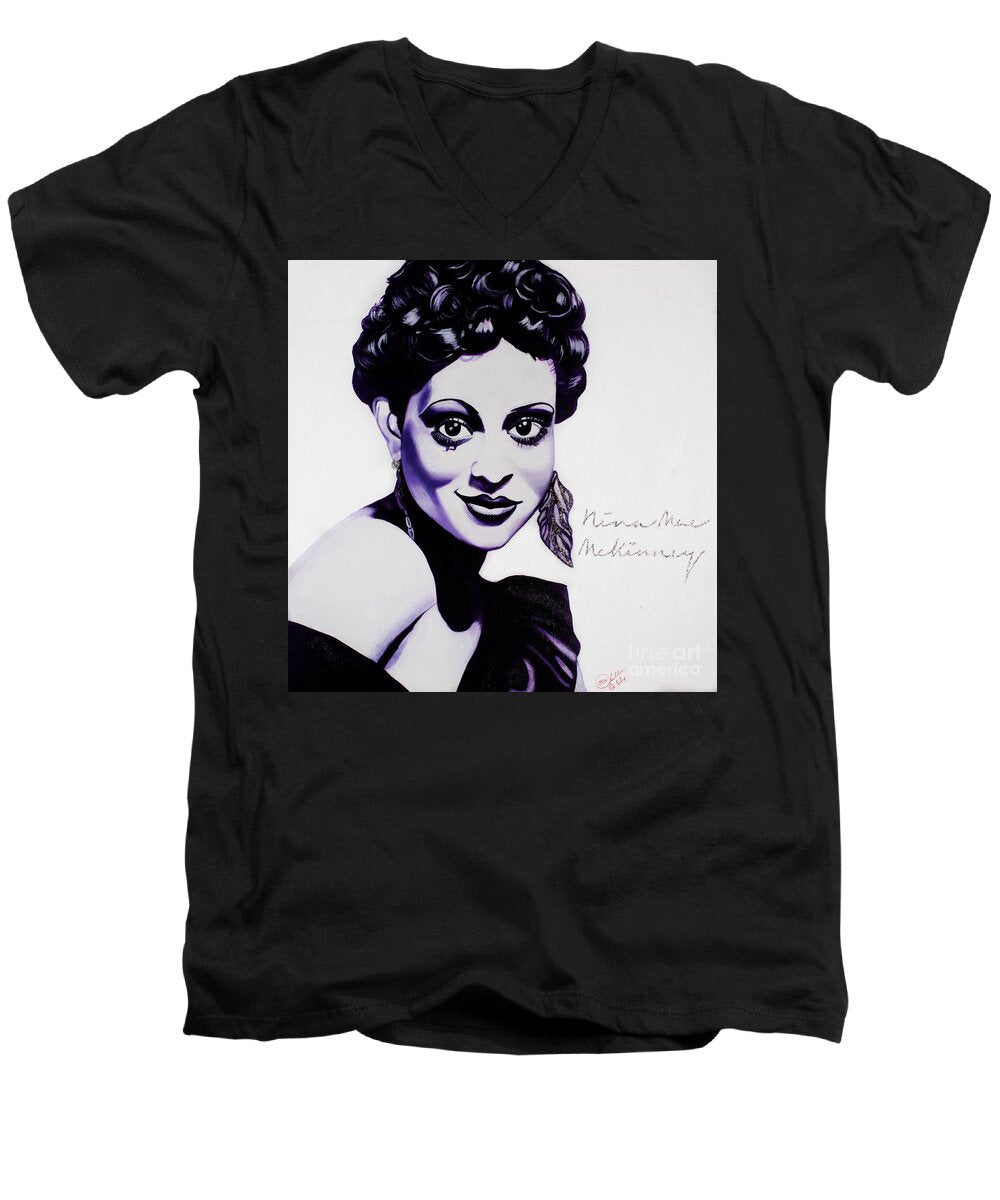 Nina Mae McKinney - Men's V-Neck T-Shirt