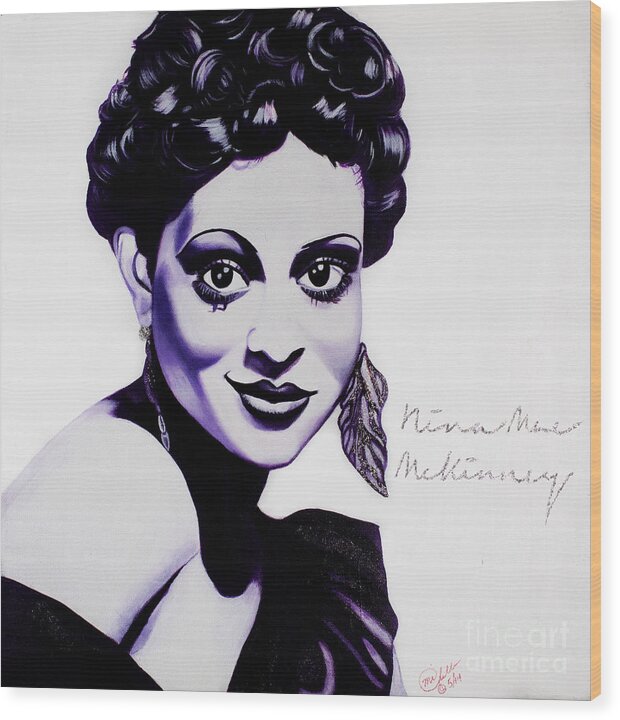 Nina Mae McKinney - Wood Print