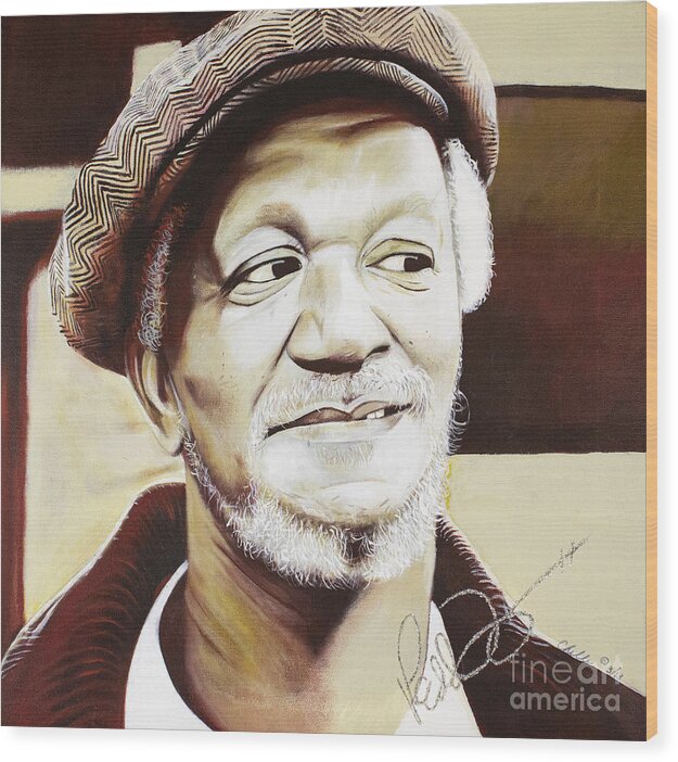 Redd Foxx - Wood Print