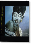 Sarah Vaughan - Greeting Card