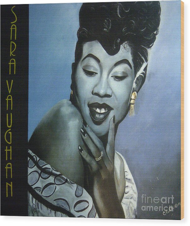 Sarah Vaughan - Wood Print