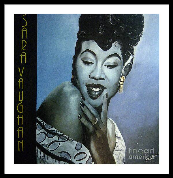 Sarah Vaughan "Jazz 'n' Blue"- Acrylic Print