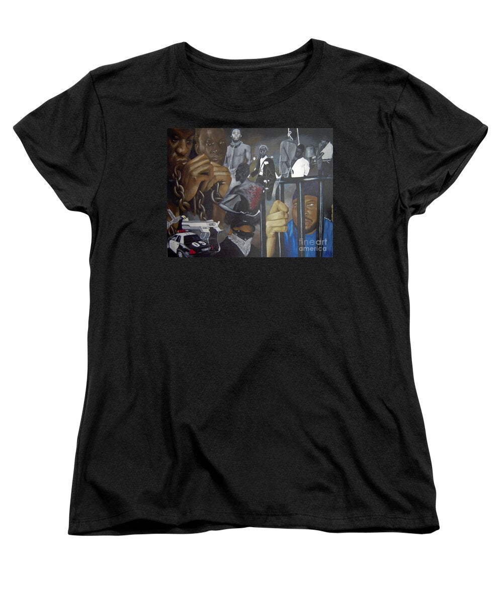 Think Black Man - Women's T-Shirt (Standard Fit)