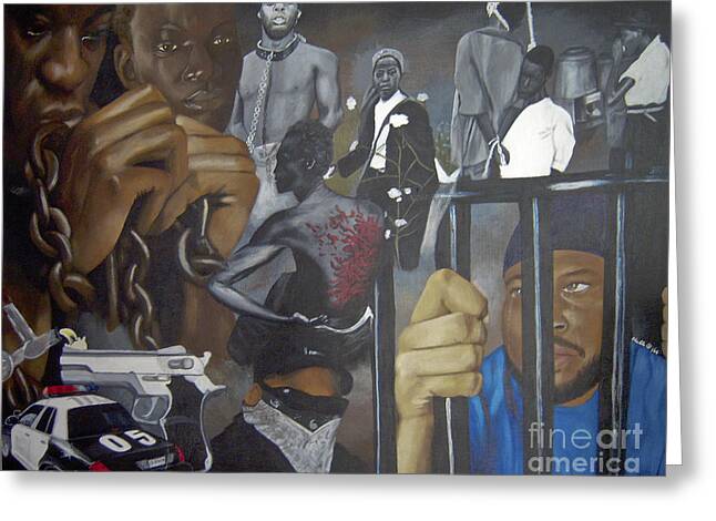 Think Black Man - Greeting Card