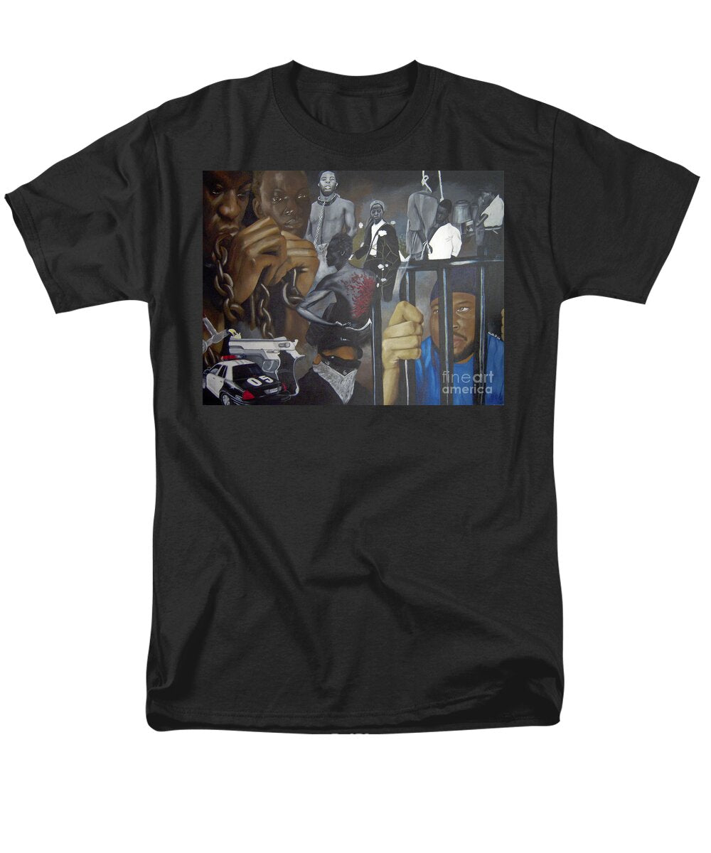 Think Black Man - Men's T-Shirt  (Regular Fit)