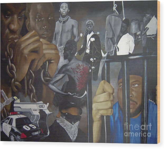 Think Black Man - Wood Print