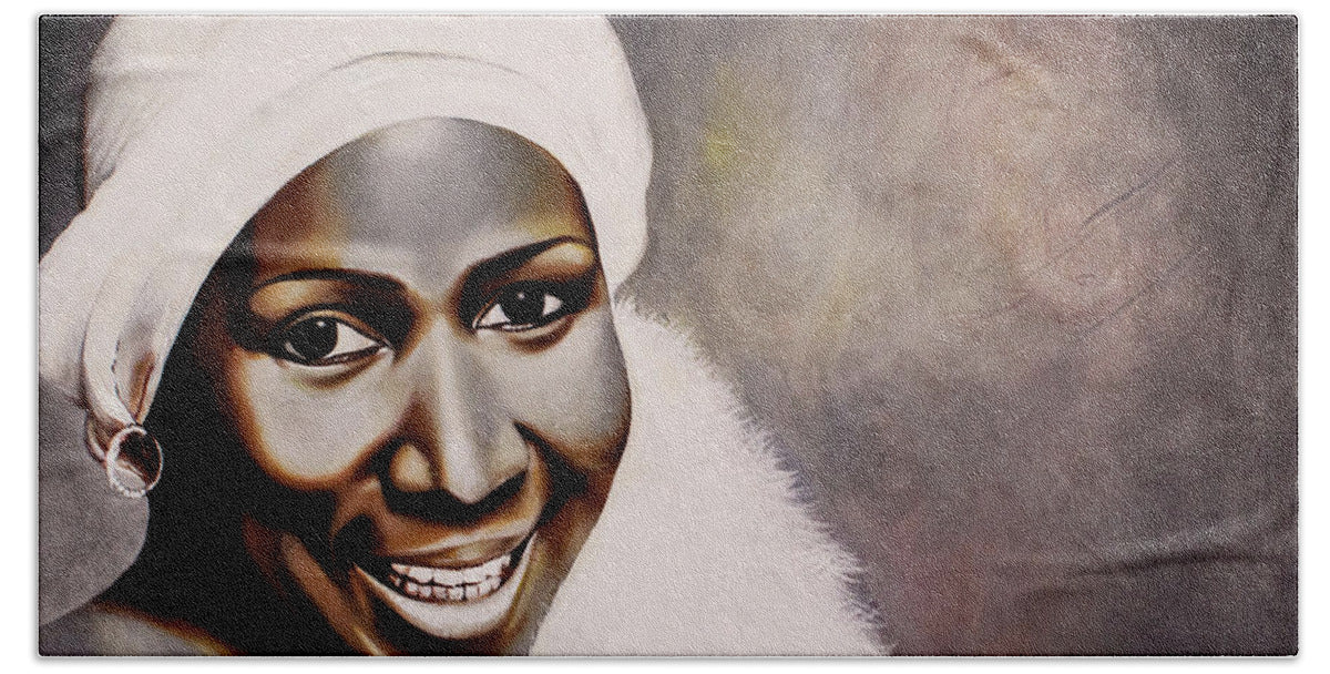Young Aretha Franklin - Beach Towel