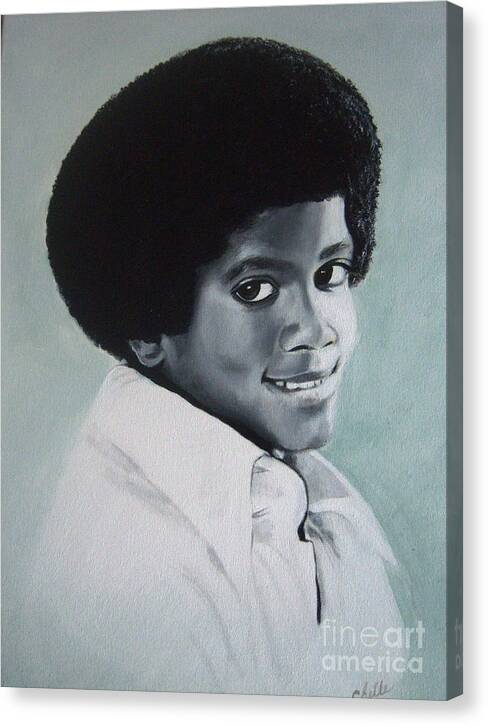 Young Michael Jackson - Canvas Print