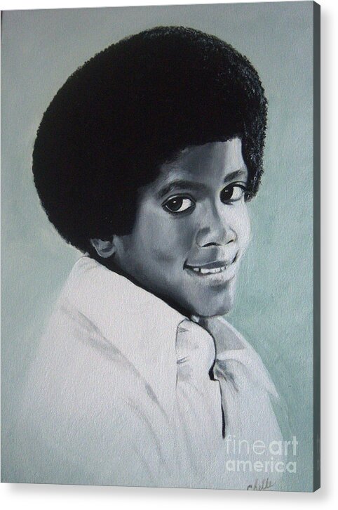 Young Michael Jackson - Acrylic Print