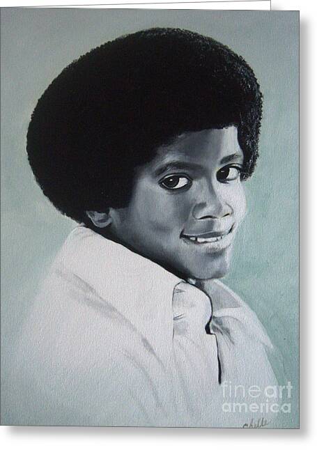 Young Michael Jackson - Greeting Card