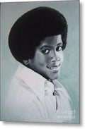 Young Michael Jackson - Metal Print