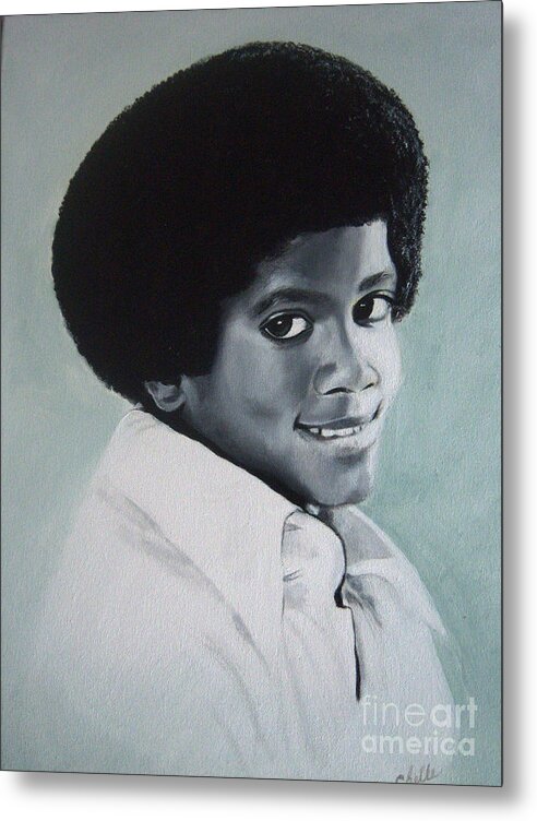 Young Michael Jackson - Metal Print