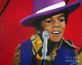 Young Michael Jackson Singing - Art Print