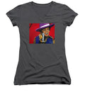 Young Michael Jackson Singing - Women's V-Neck
