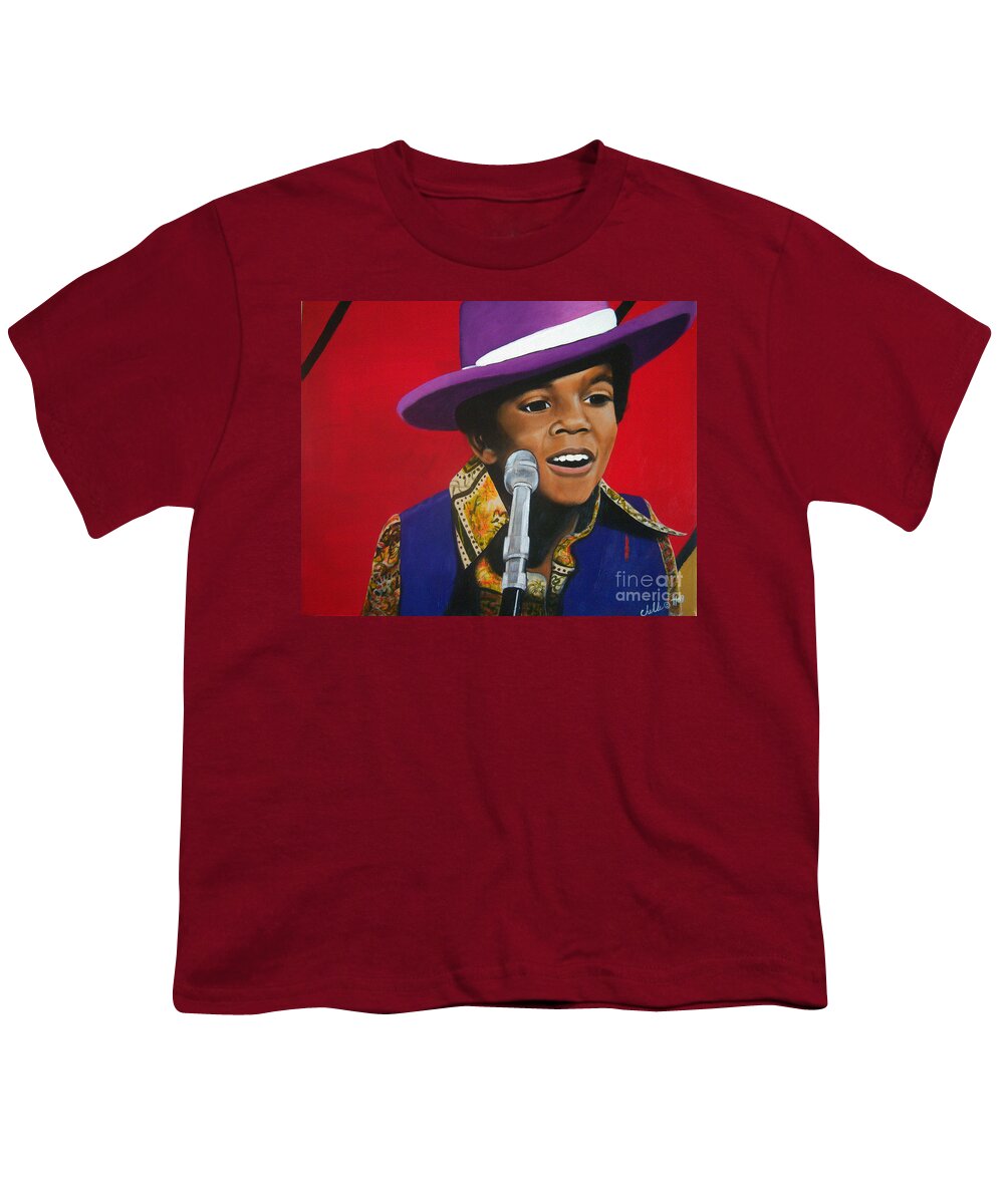 Young Michael Jackson Singing - Acrylic Print