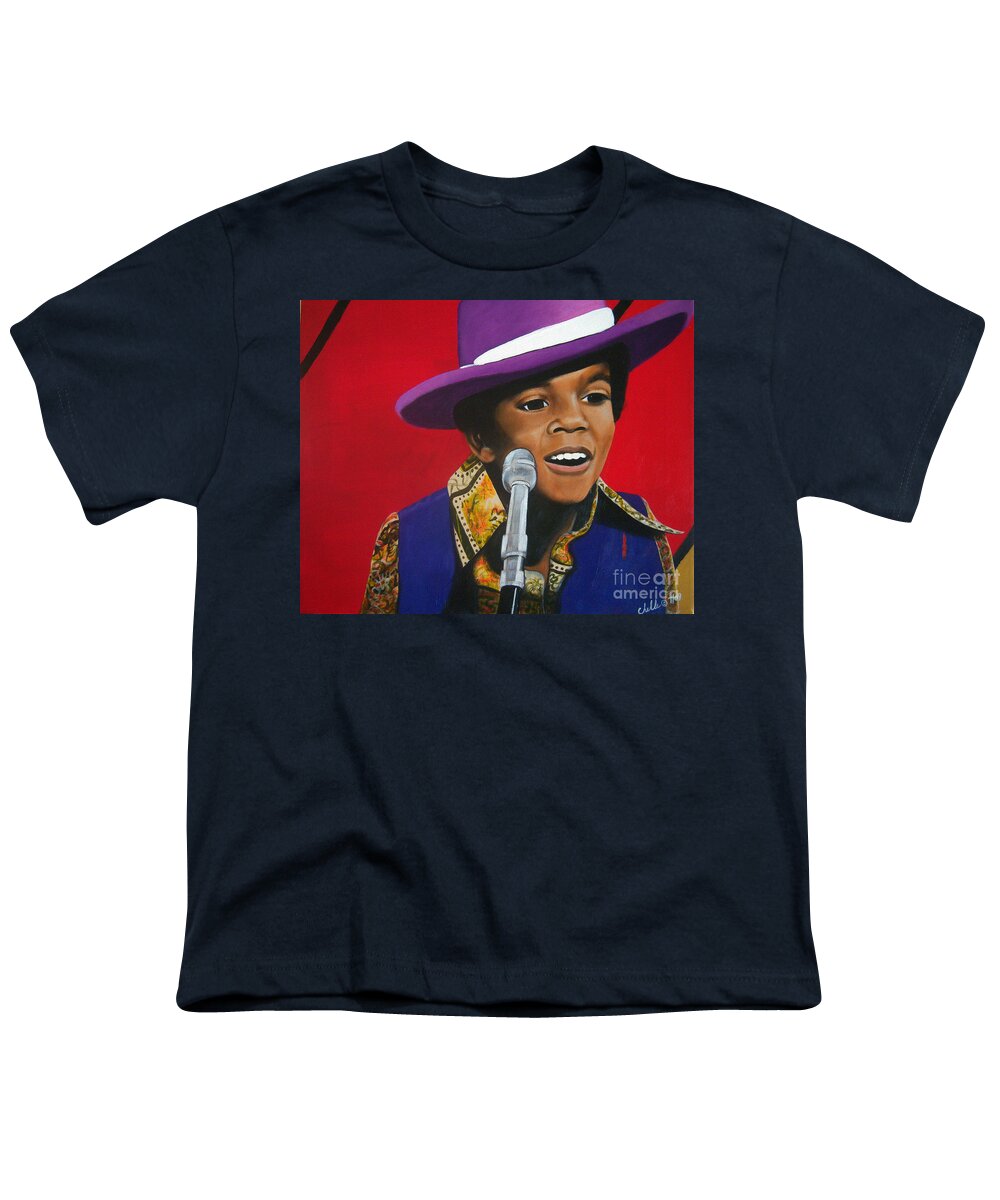 Young Michael Jackson Singing - Acrylic Print