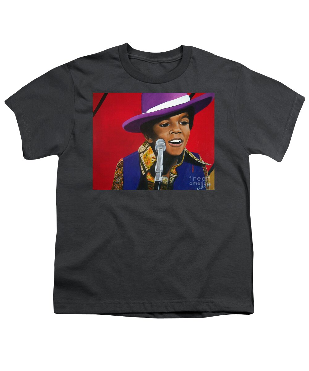 Young Michael Jackson Singing - Acrylic Print