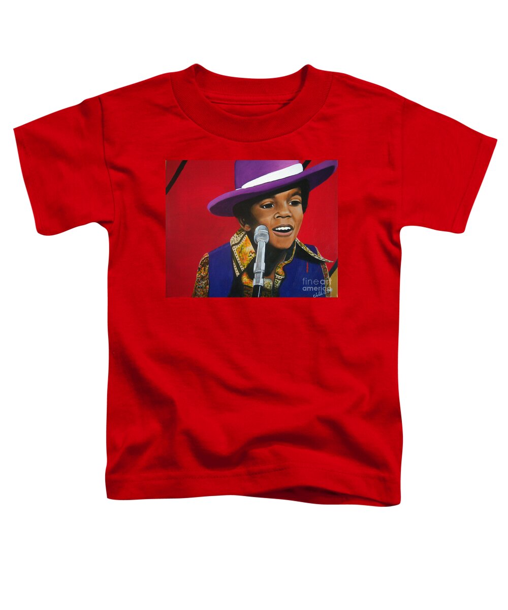 Young Michael Jackson Singing - Toddler T-Shirt